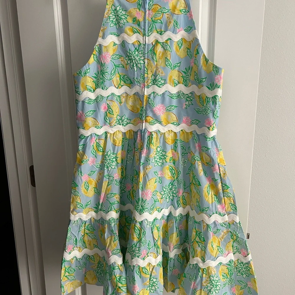 Lilly Pulitzer Angelynn Make Lemonade Dress Size 14 Brand New - Picture 7 of 7